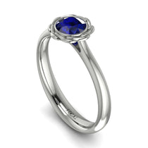 Solitaire Minimalist Sapphire Ring - Eden No. 15 image 1