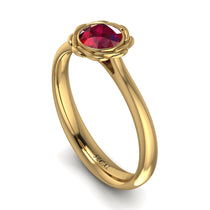 Solitaire Minimalist Ruby Ring - Eden No. 10 image 1