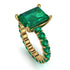 Mark's Custom Fancy Emerald Engagement Ring - River No. 190