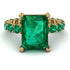 Mark's Custom Fancy Emerald Engagement Ring - River No. 190