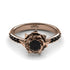 A lady's Rose Black Diamond Ring - Elena no. 14