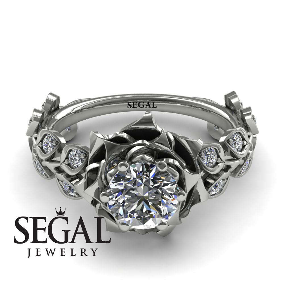 Rose Flower And Leaves - Diana no. 3