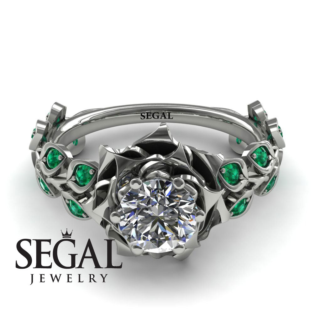 Rose Flower And Leaves - Diana no. 6