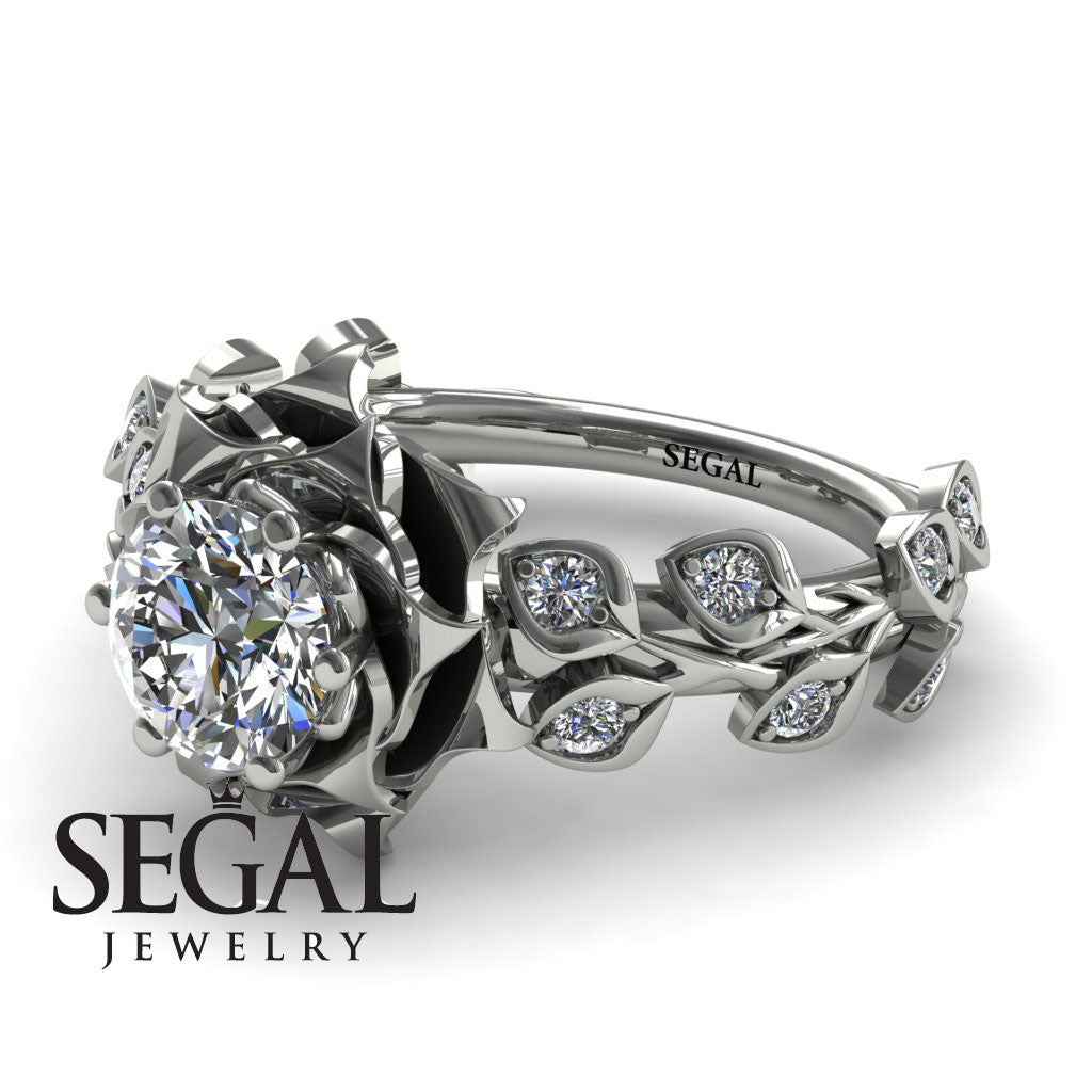 Rose Flower And Leaves - Diana no. 3