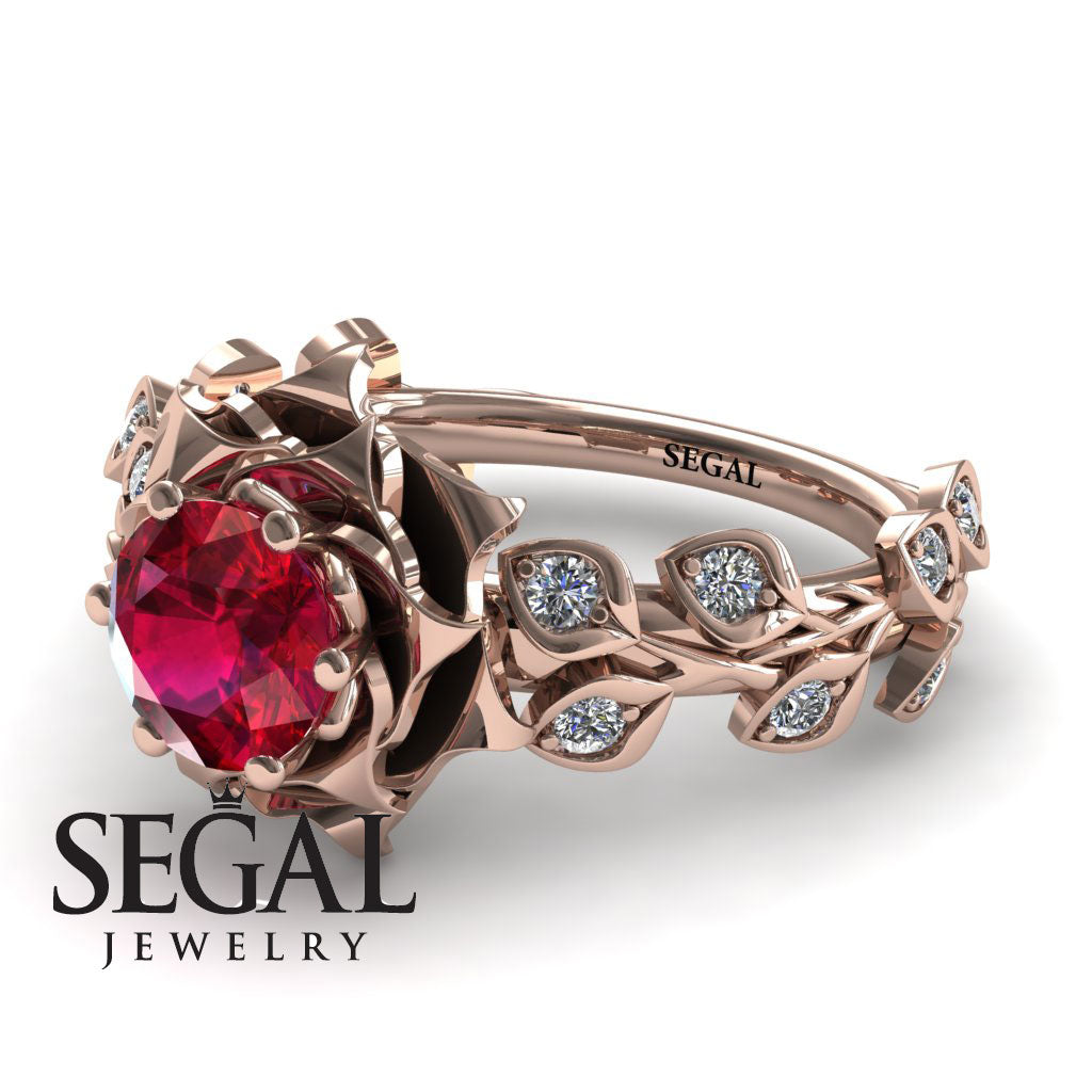 Rose Flower And Leaves - Diana no. 8