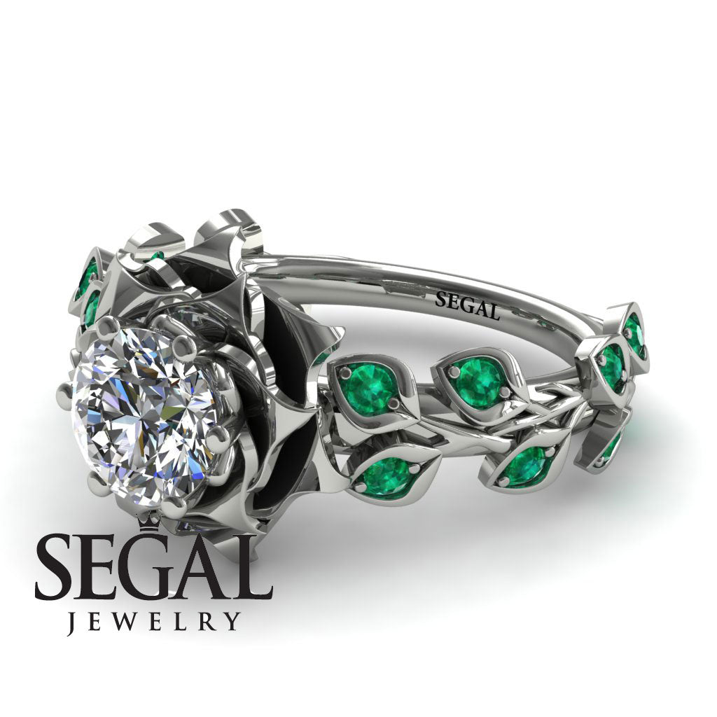 Rose Flower And Leaves - Diana no. 6