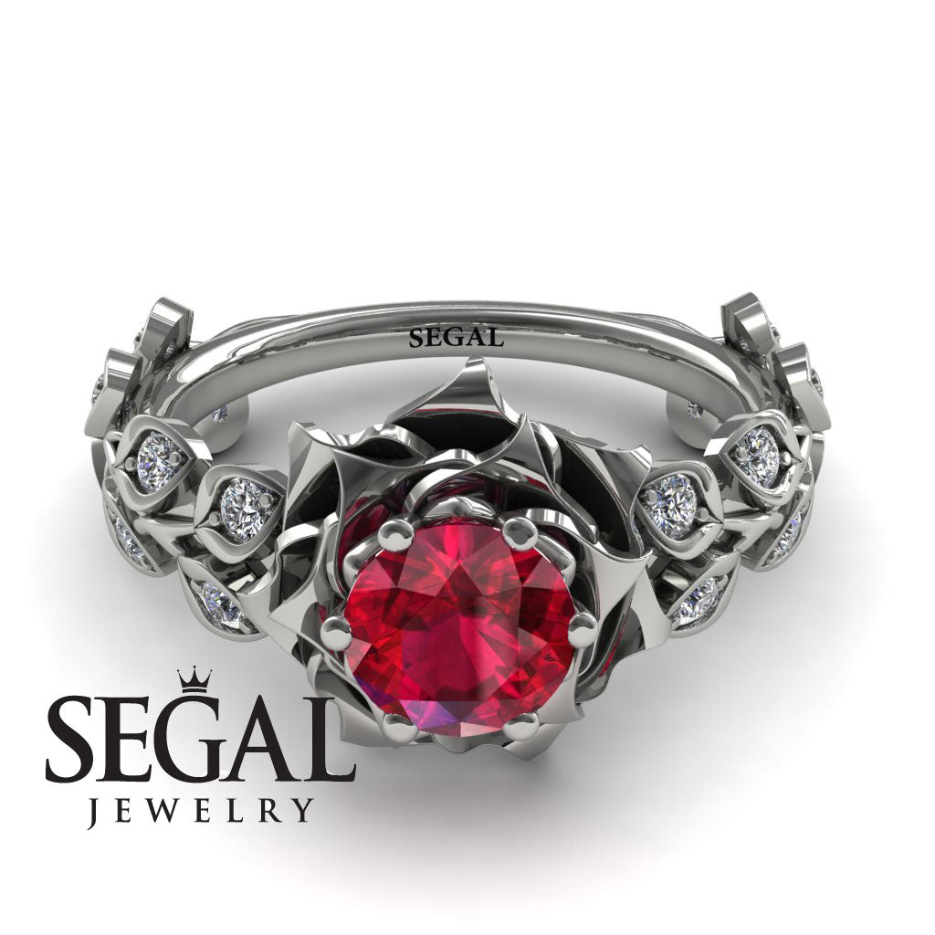 Rose Flower And Leaves - Diana no. 9