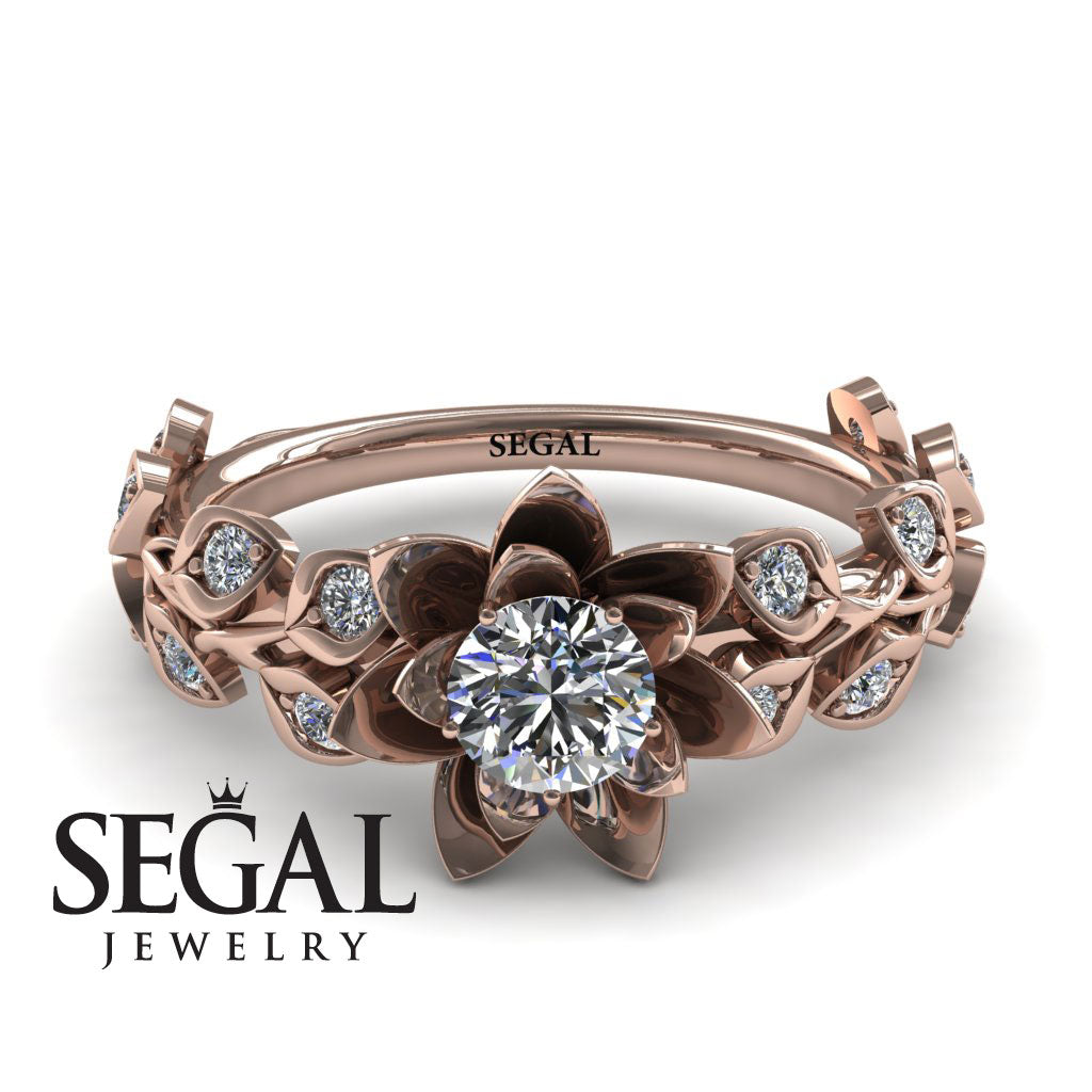 Lotus Flower And Leaves - Anna no. 2