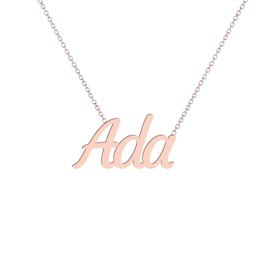Gold Name Necklace - Ada