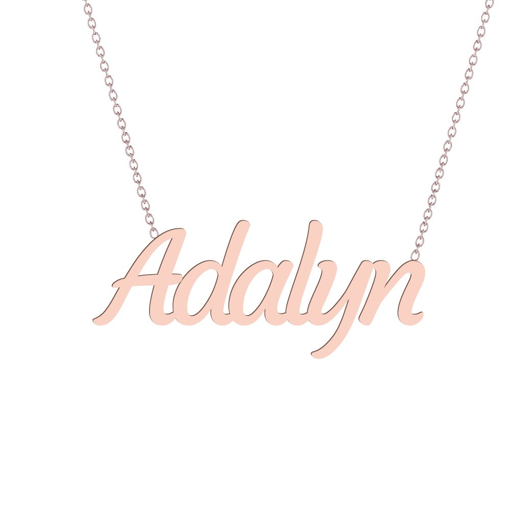 Gold Name Necklace - Adalyn