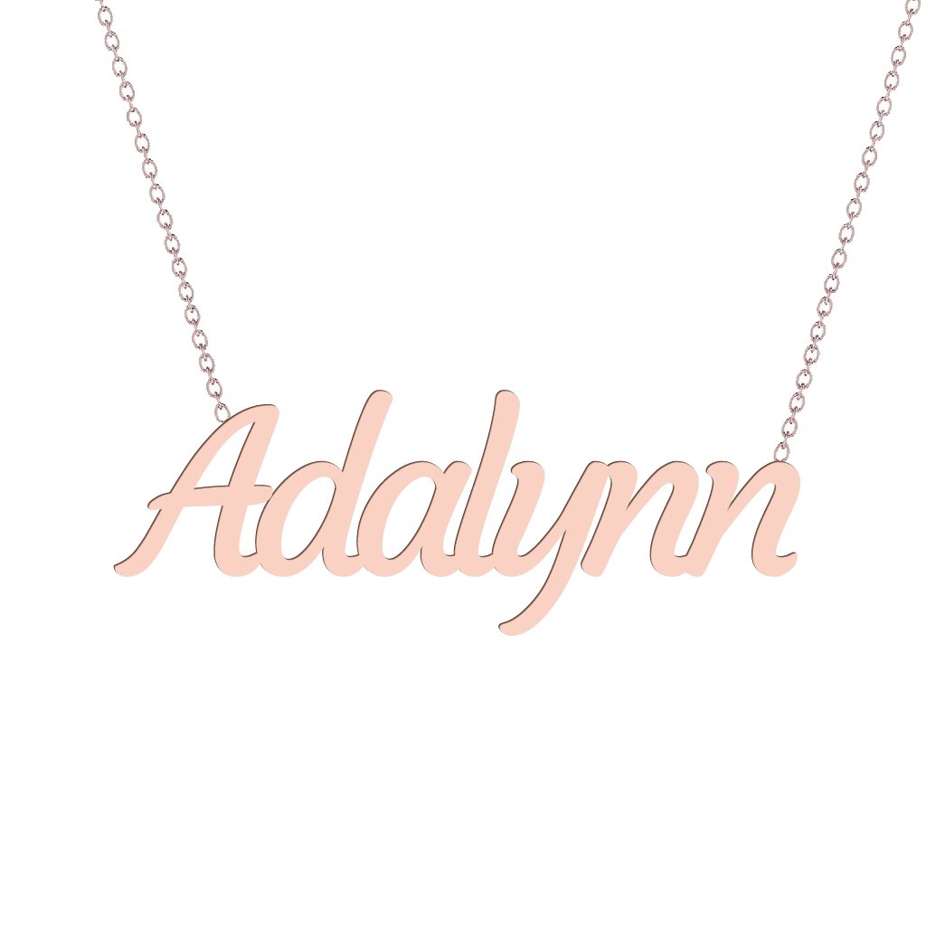 Gold Name Necklace - Adalynn