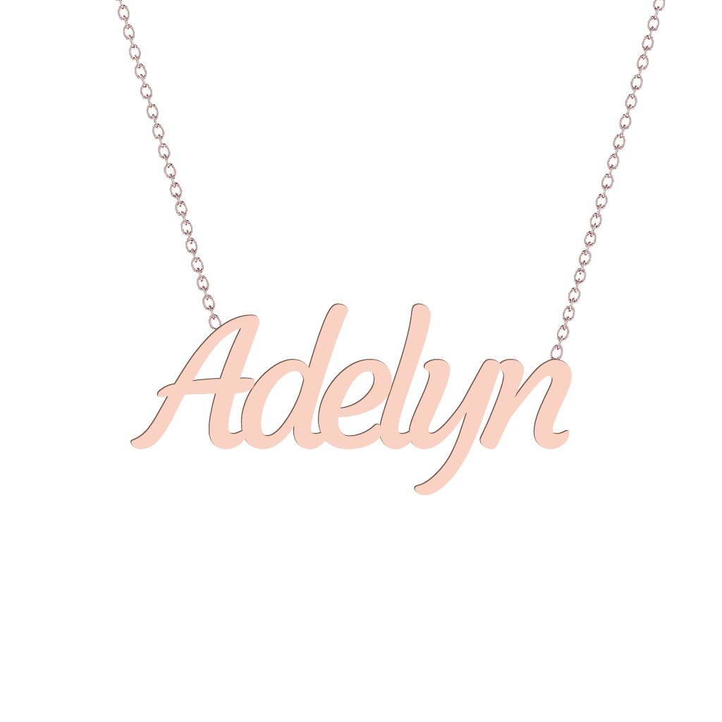 Gold Name Necklace - Adelyn