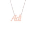 Gold Name Necklace - Adi