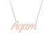 Gold Name Necklace - Agam