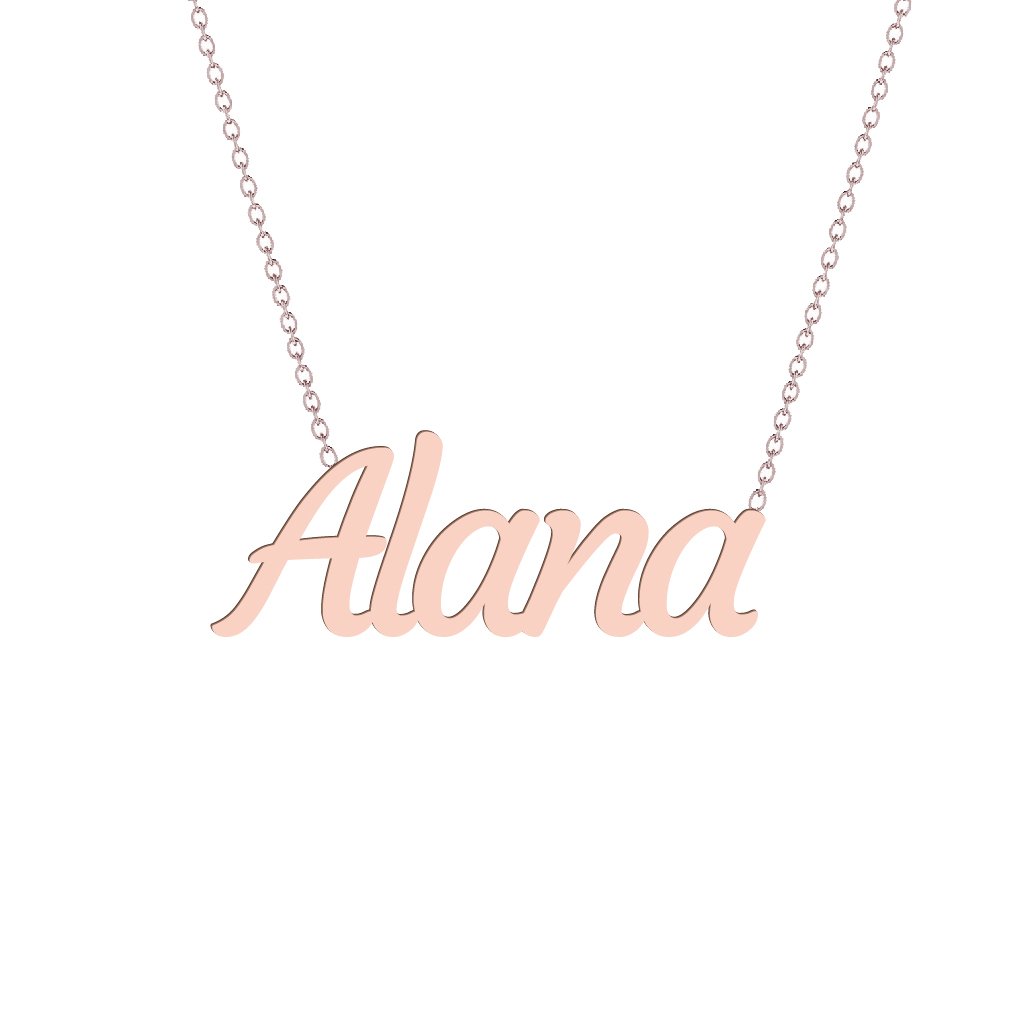 Gold Name Necklace - Alana