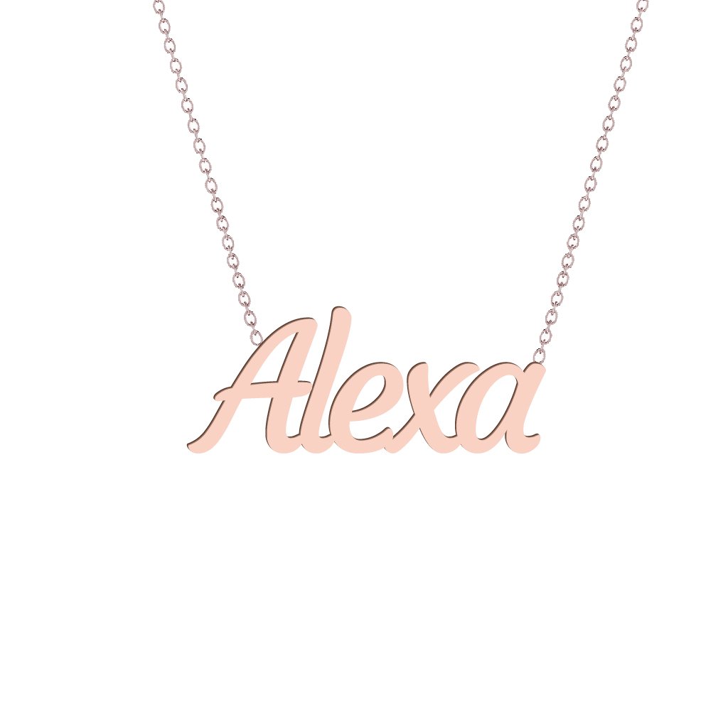 Gold Name Necklace - Alexa