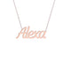 Gold Name Necklace - Alexa