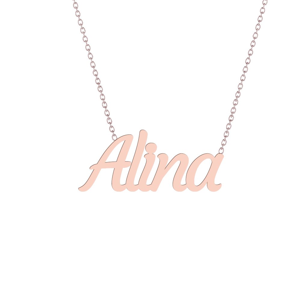 Gold Name Necklace - Alina
