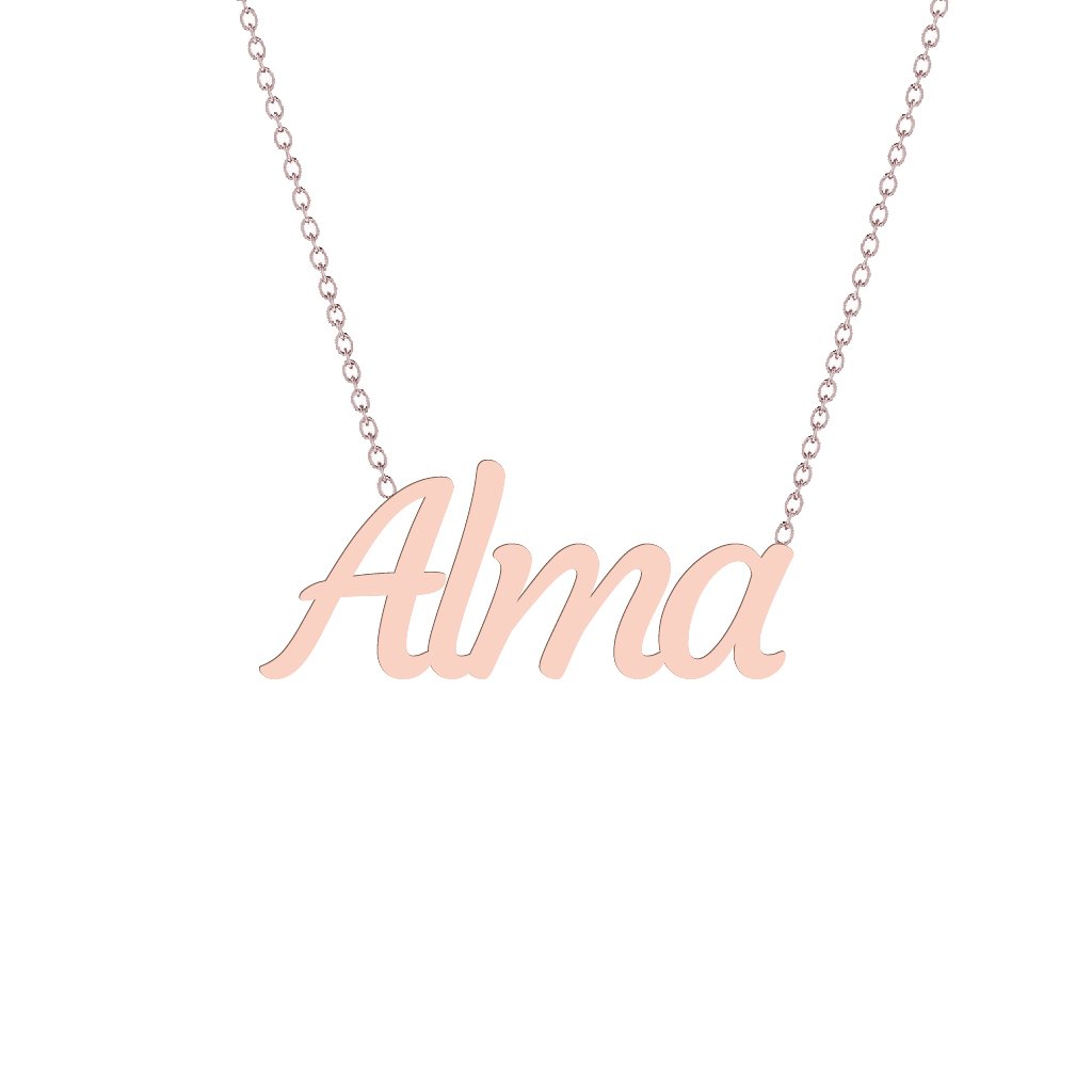 Gold Name Necklace - Alma