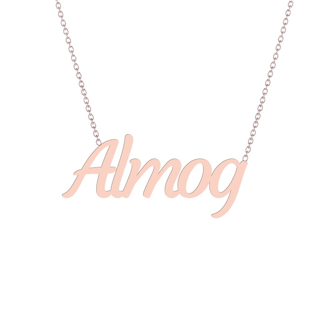 Gold Name Necklace - Almog
