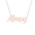 Gold Name Necklace - Almog