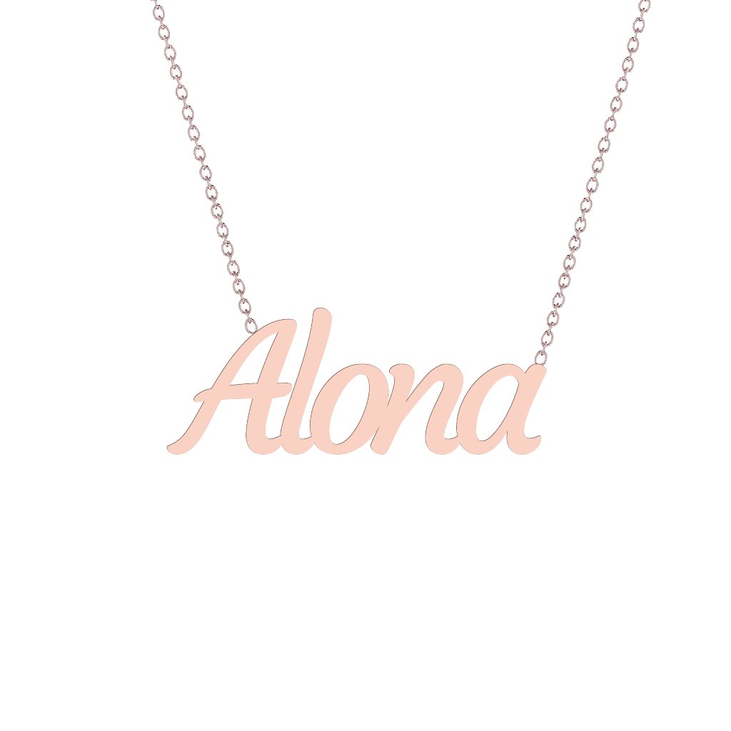 Gold Name Necklace - Alona