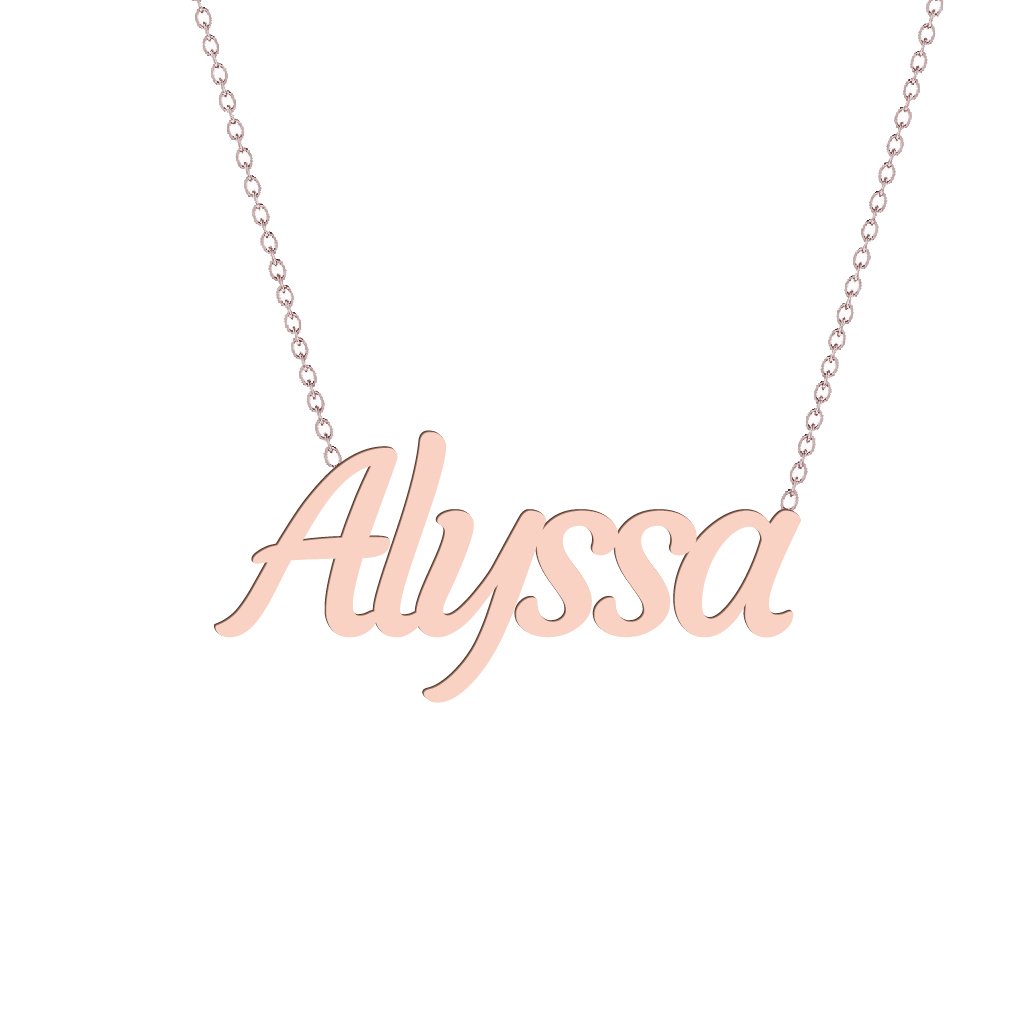 Gold Name Necklace - Alyssa