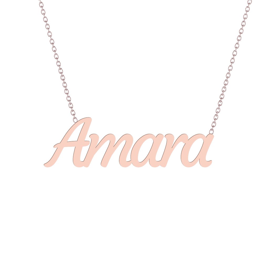 Gold Name Necklace - Amara