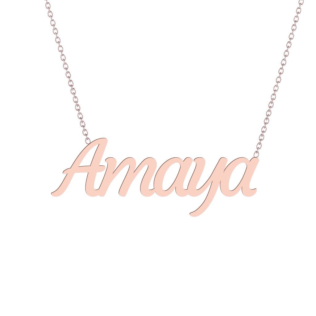 Gold Name Necklace - Amaya