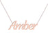 Gold Name Necklace - Amber