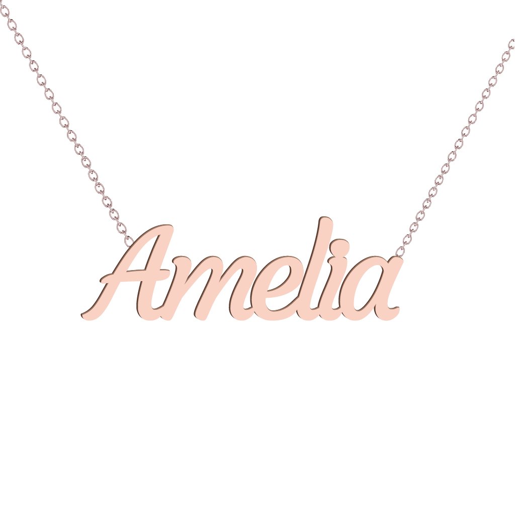 Gold Name Necklace - Amelia