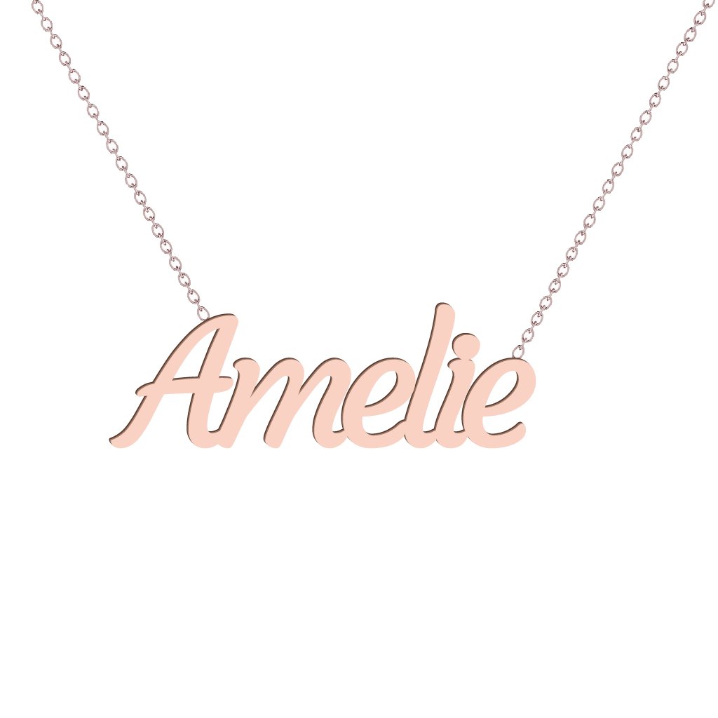 Gold Name Necklace - Amelie