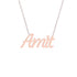 Gold Name Necklace - Amit