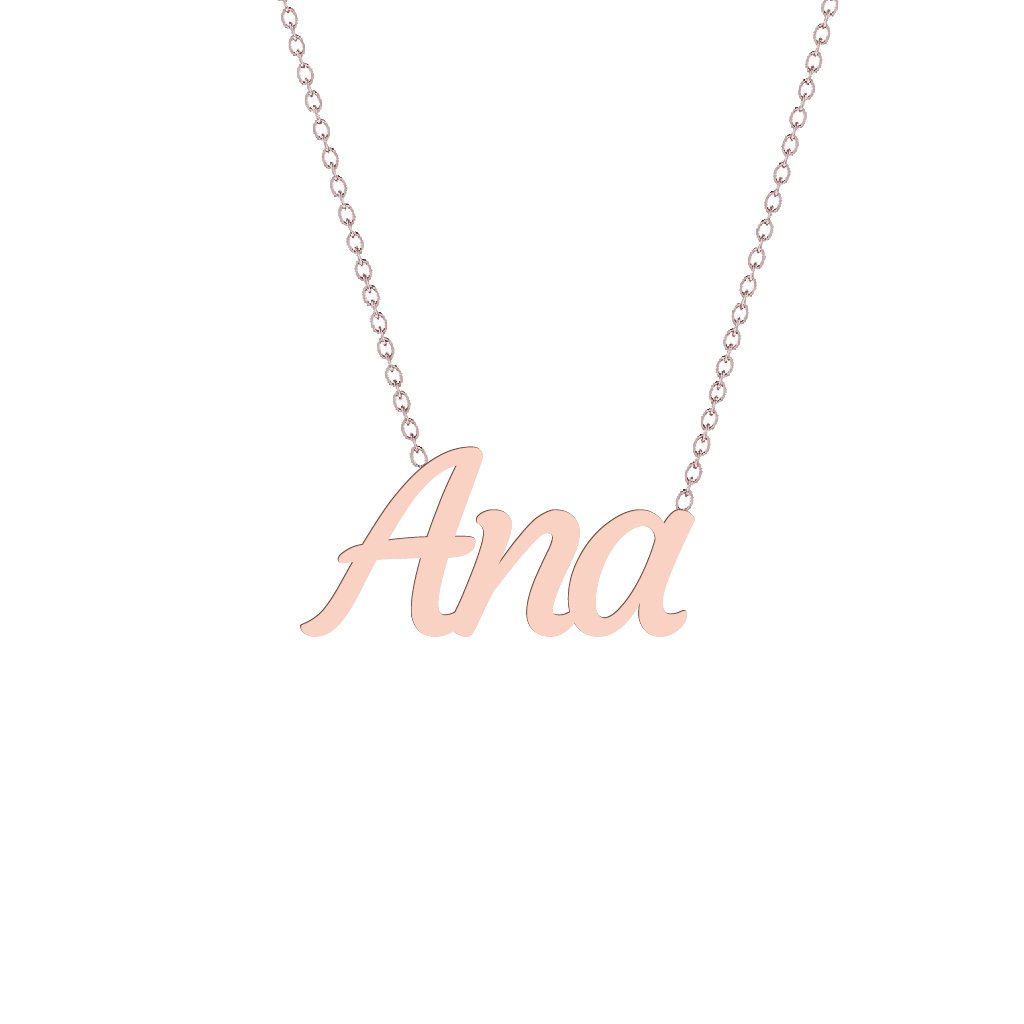 Gold Name Necklace - Ana