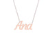 Gold Name Necklace - Ana