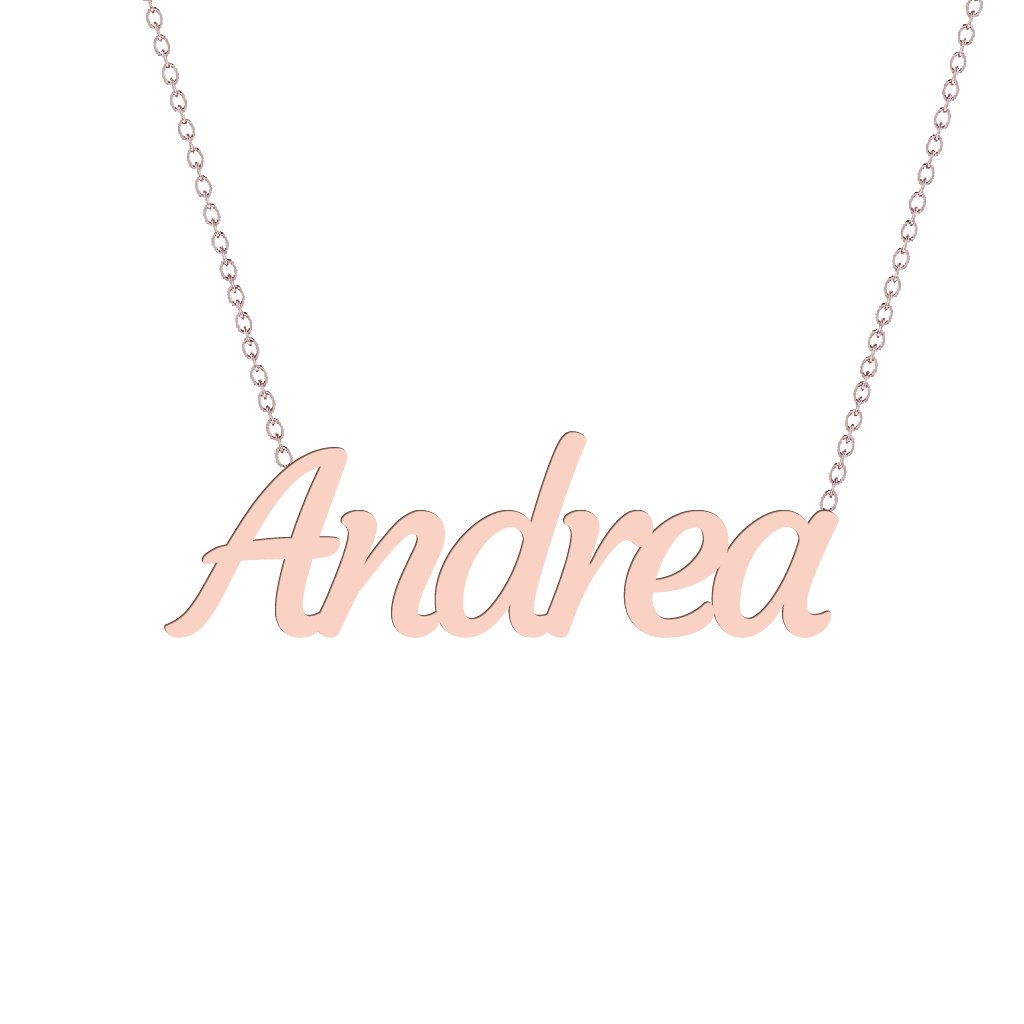 Gold Name Necklace - Andrea