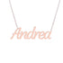 Gold Name Necklace - Andrea