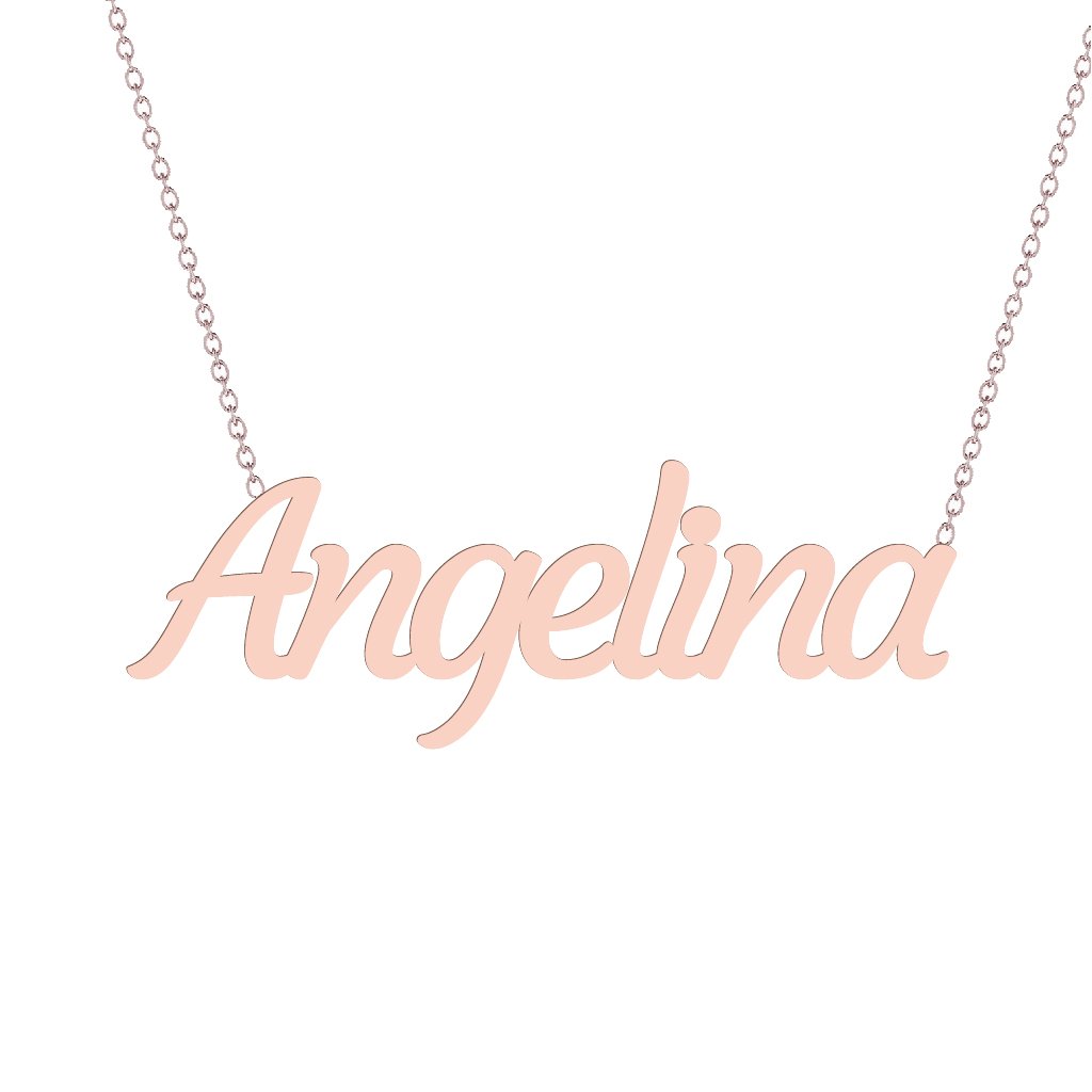 Gold Name Necklace - Angelina