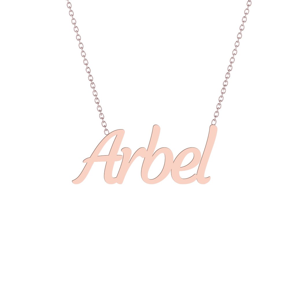Gold Name Necklace - Arbel