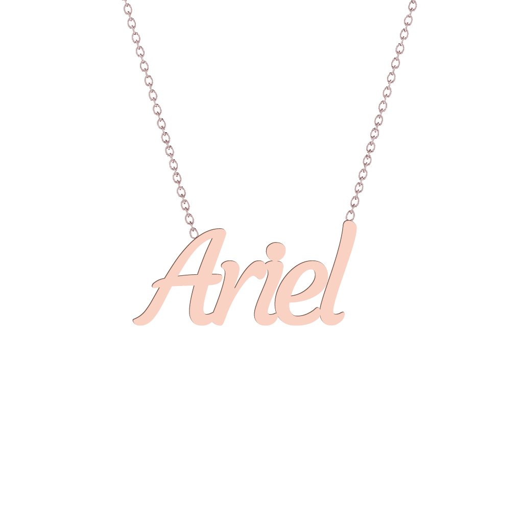 Gold Name Necklace - Ariel