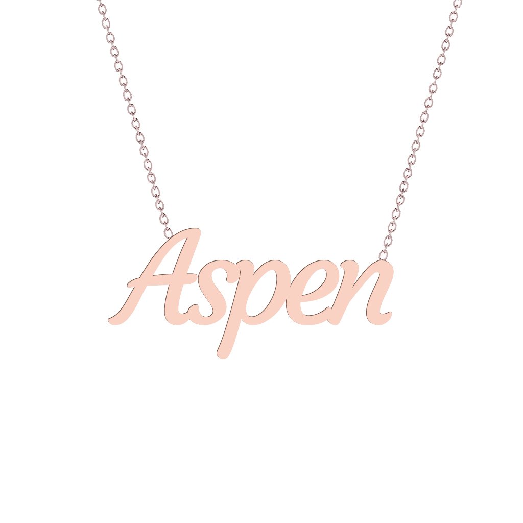 Gold Name Necklace - Aspen