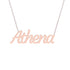 Gold Name Necklace - Athena