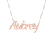 Gold Name Necklace - Aubrey