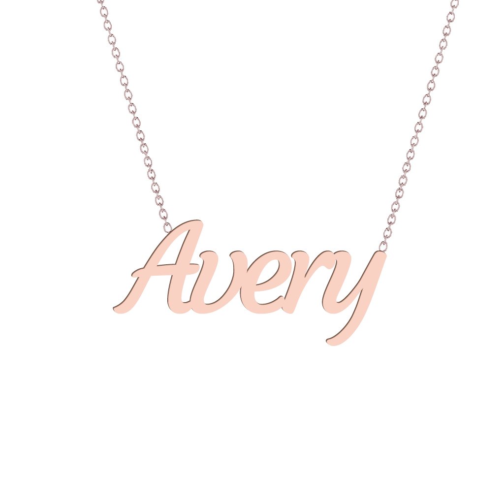 Gold Name Necklace - Avery
