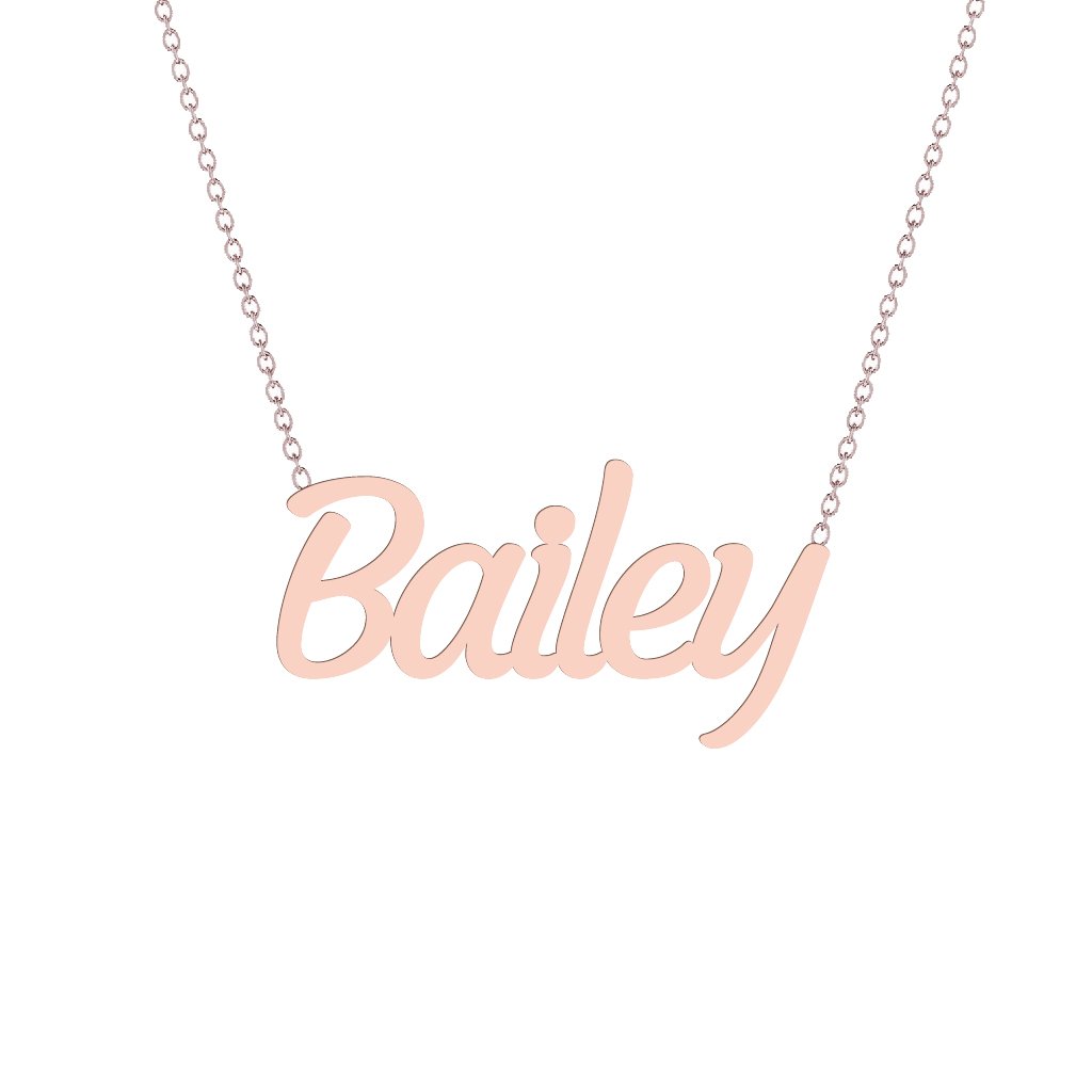 Gold Name Necklace - Bailey