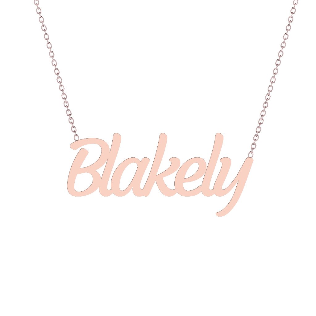 Gold Name Necklace - Blakely