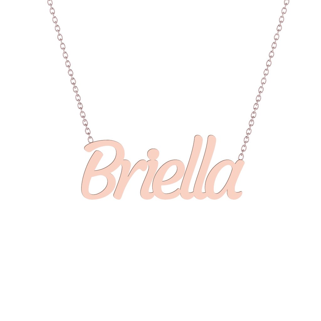 Gold Name Necklace - Briella