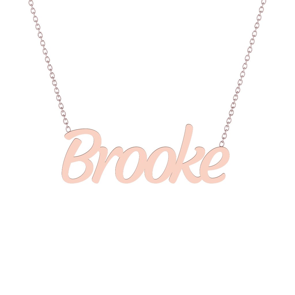 Gold Name Necklace - Brooke