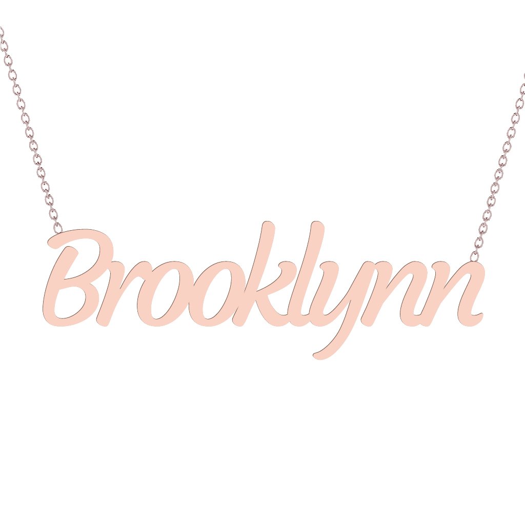 Gold Name Necklace - Brooklynn