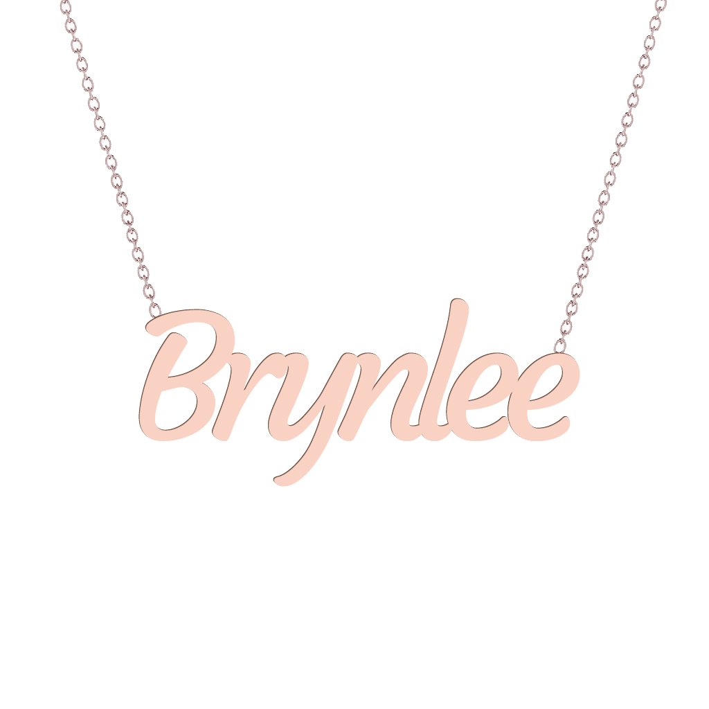 Gold Name Necklace - Brynlee